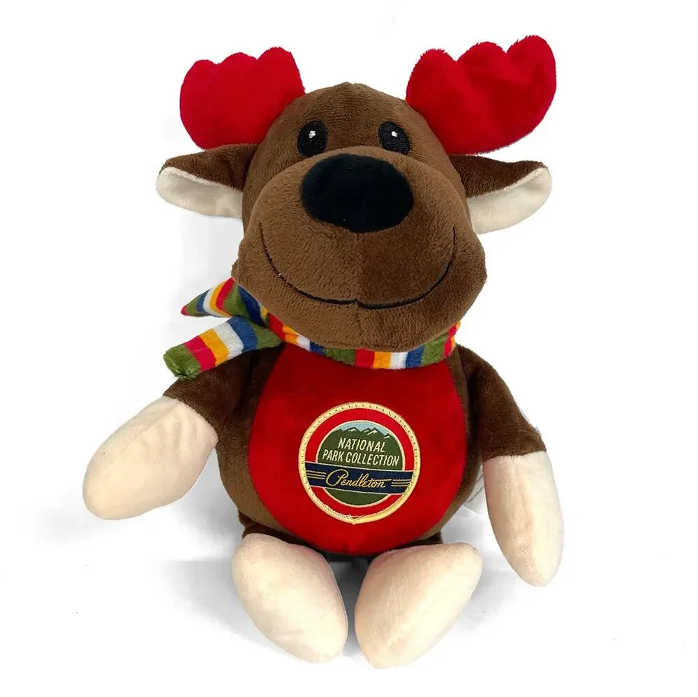 Pendleton Plush Moose Dog Squeaker Toy New $18 National Park Collection 10